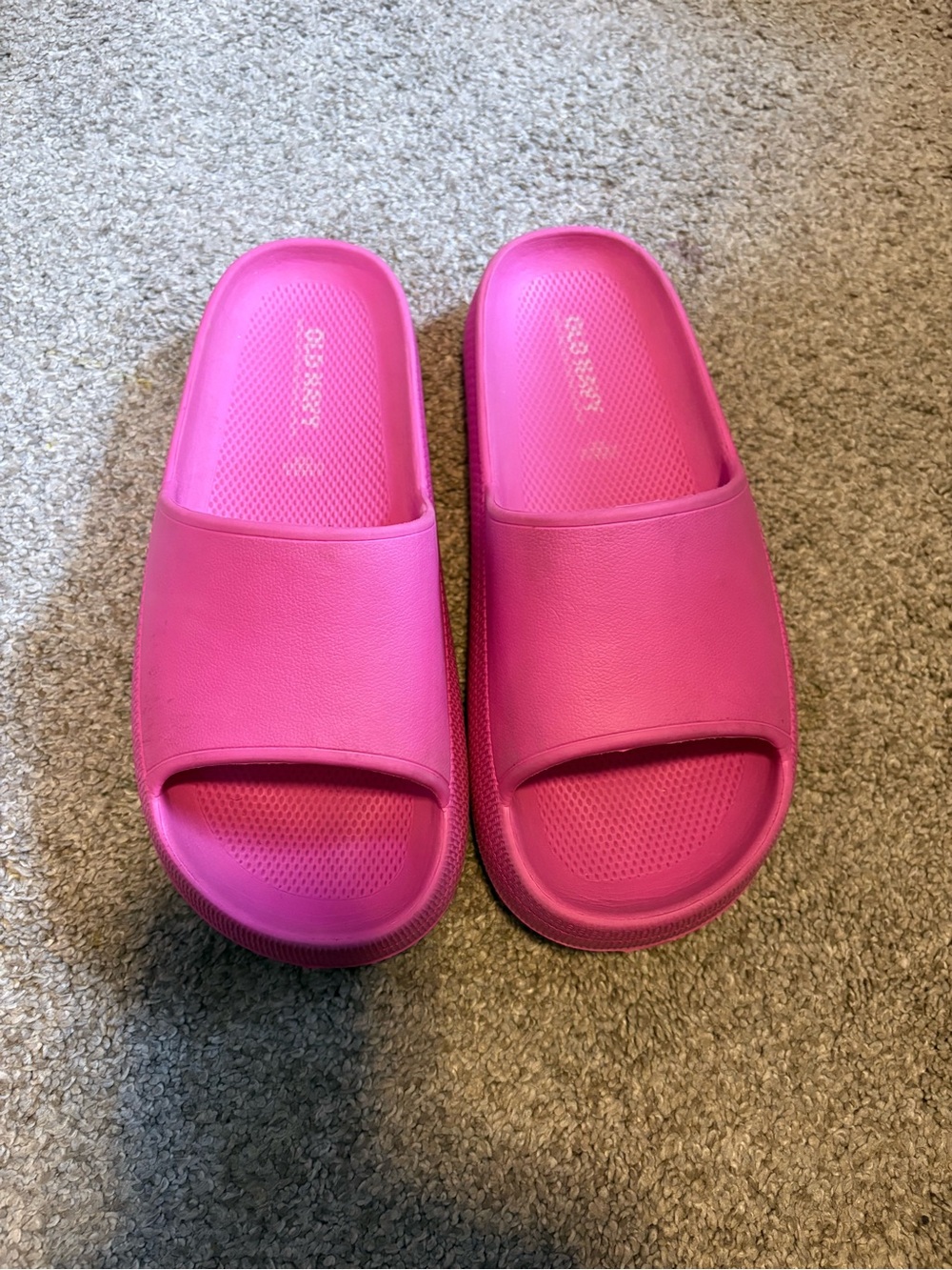 Old Navy Hot Pink Kids Slide Sandals